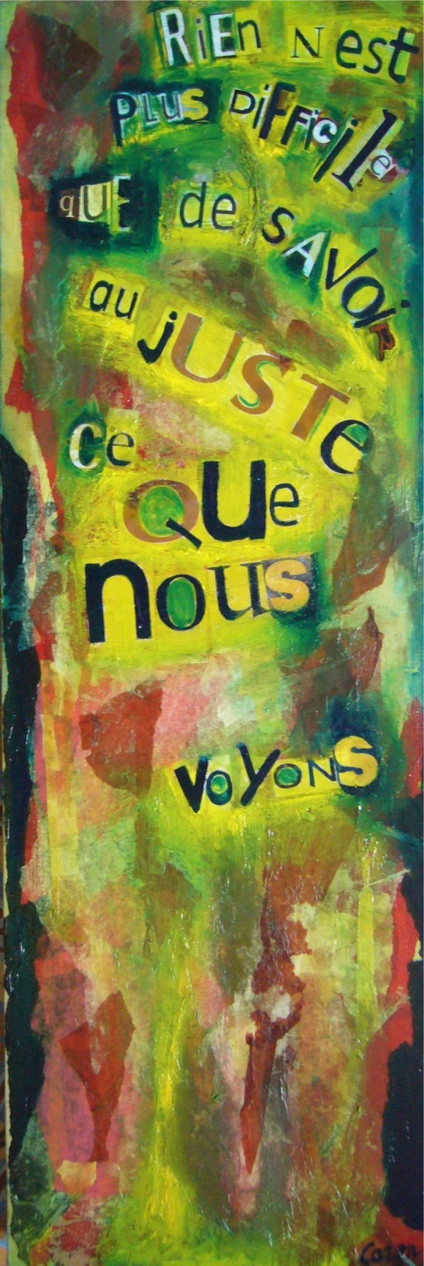 perception (citation de Merleau-Ponty, 1945)